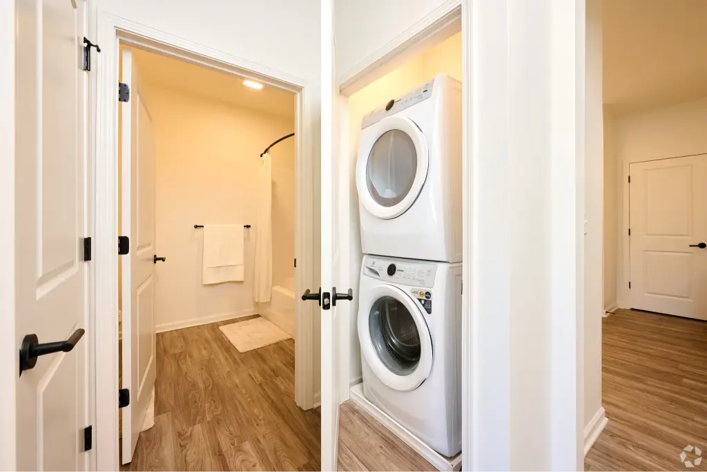 Floor plan A laundry area, 2 bed 2 bath, 1100 sq ft